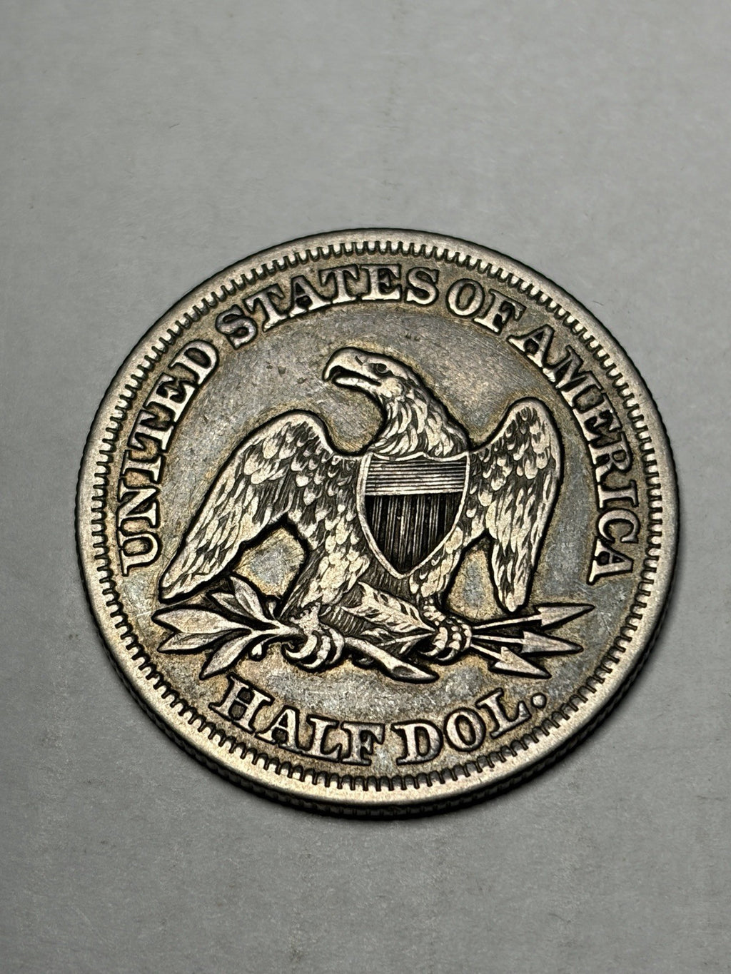 1854 With Arrows Seated Liberty Half Dollar