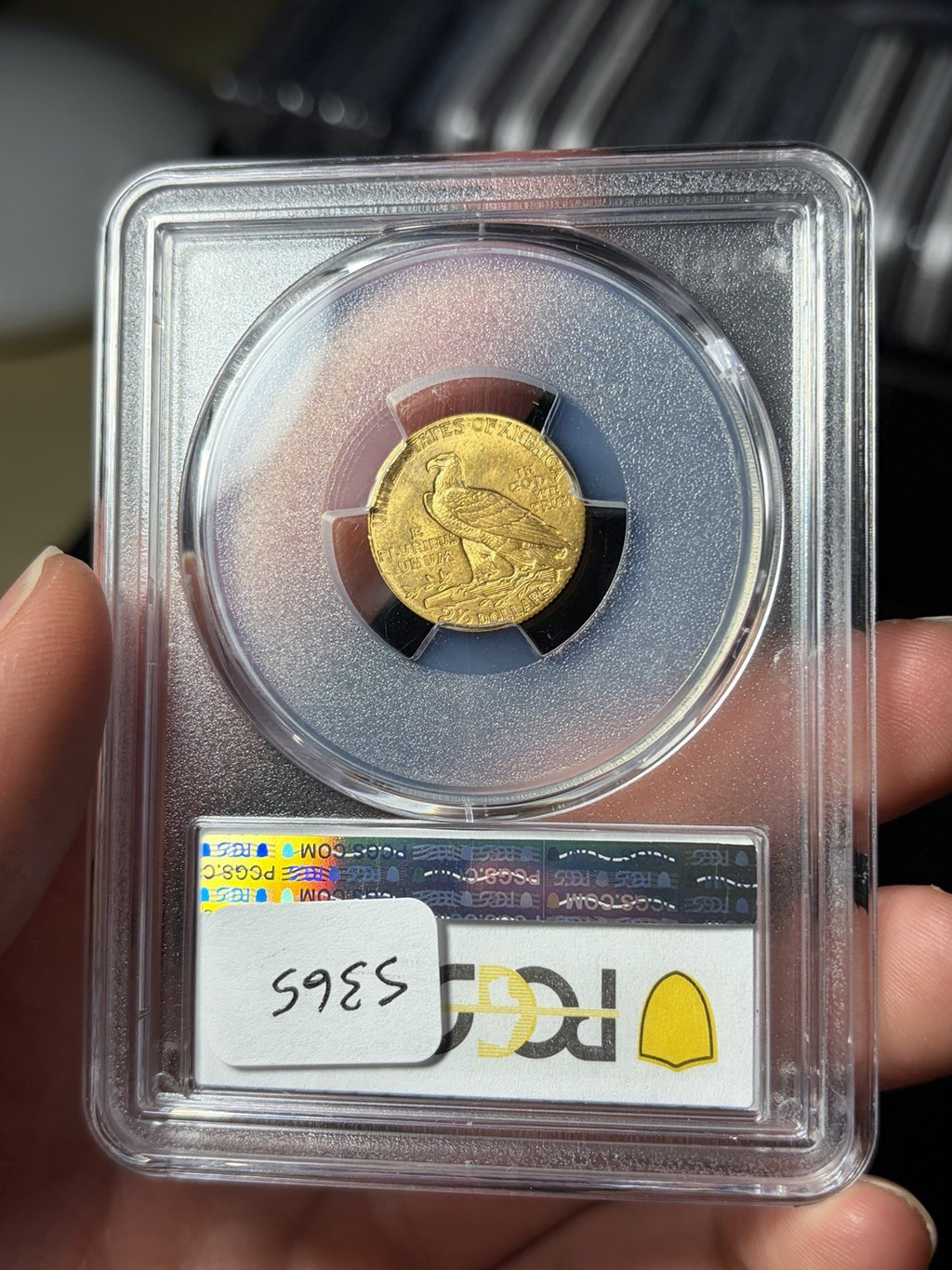 1911 PCGS MS64 Gold Indian $2.5 Quarter Eagle Toned Tougher Date