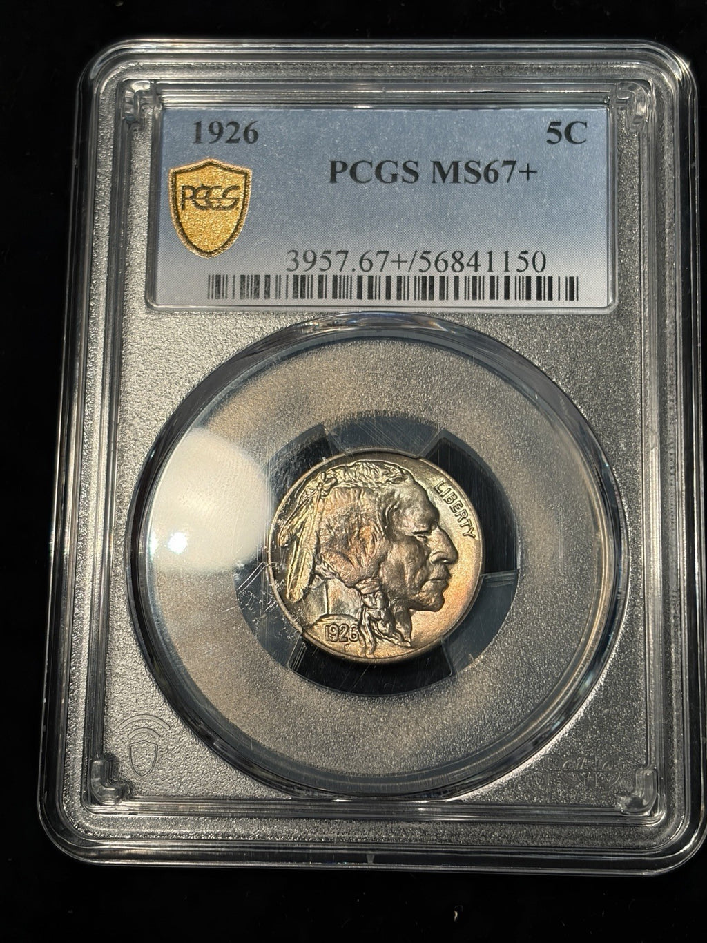 1926 PCGS MS67+ Buffalo Nickel Toned Registry Grade