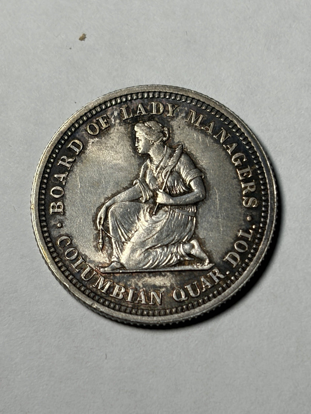 1893 Isabella Quarter Commemorative Toned
