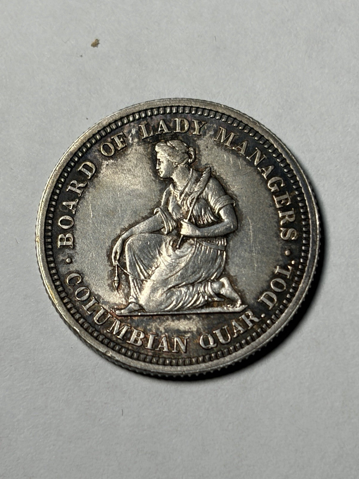 1893 Isabella Quarter Commemorative Toned