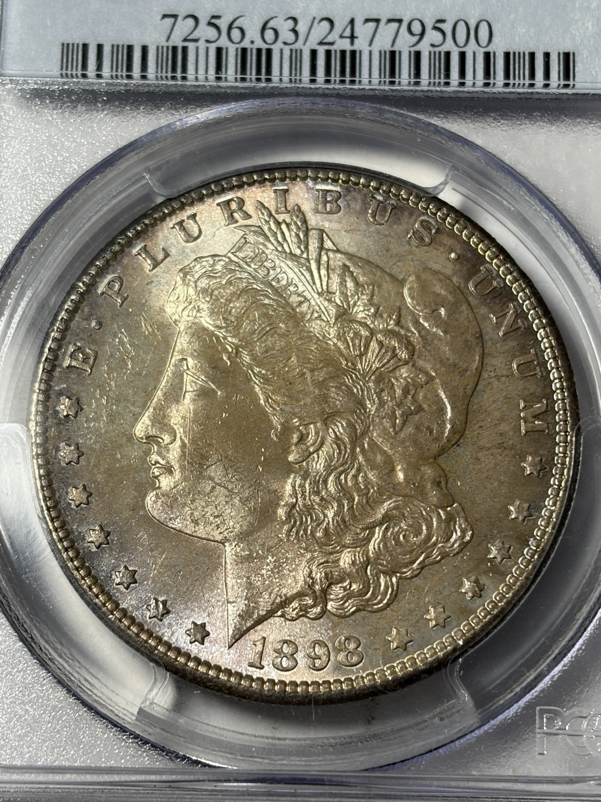 1898-S PCGS MS63 Morgan Silver Dollar Toned
