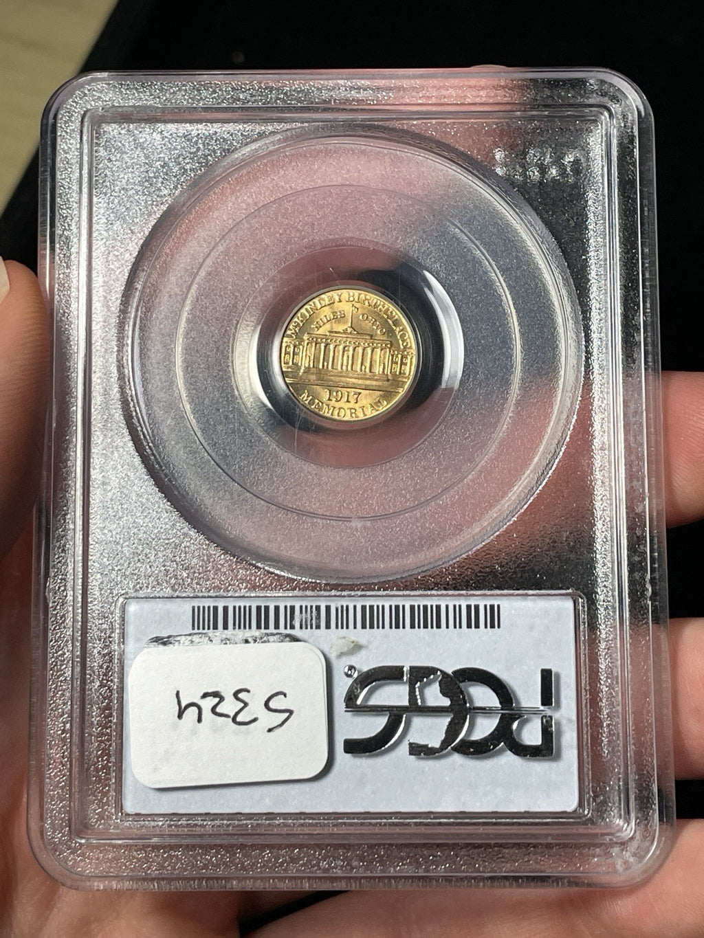1917 PCGS MS66 McKinley Gold Commemorative Dollar Old Blue Holder