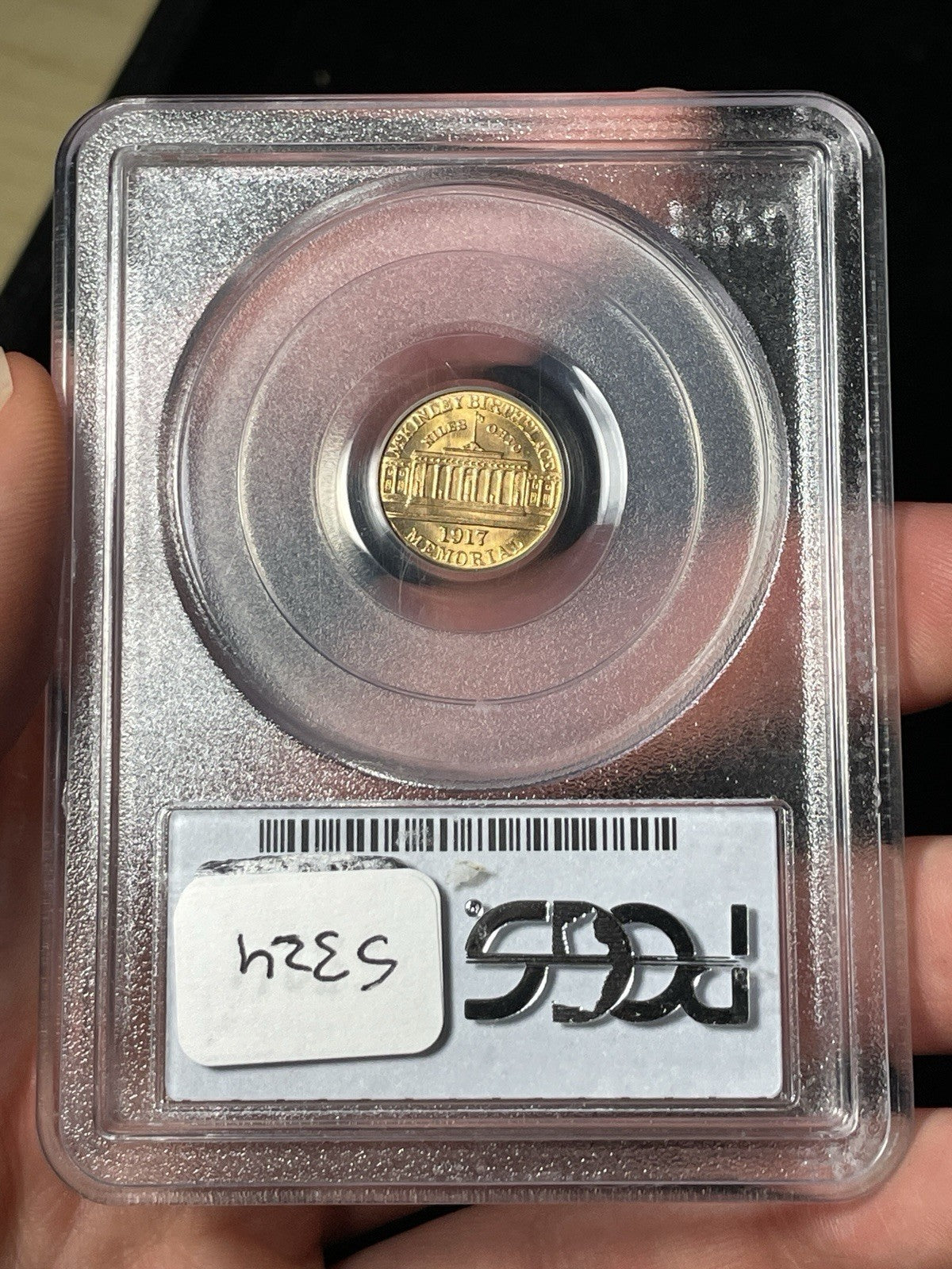 1917 PCGS MS66 McKinley Gold Commemorative Dollar Old Blue Holder