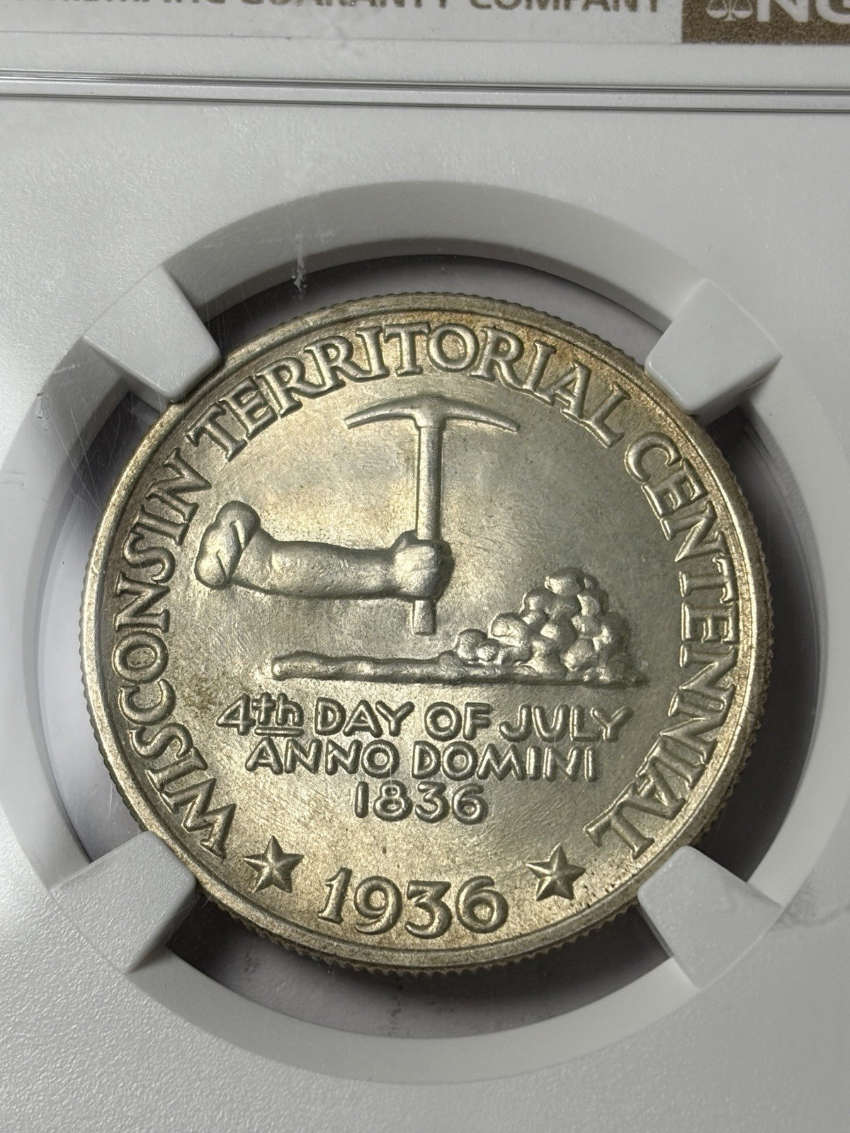 1936 NGC MS64 CAC Wisconsin Commemorative Half Dollar - Ex. PCGS MS66