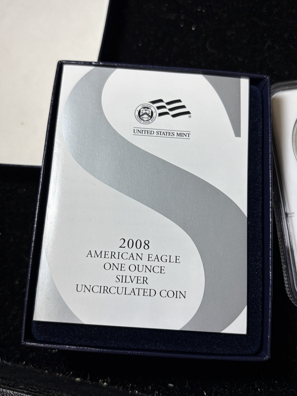 2008-W Reverse of 2007 NGC MS69 American Silver Eagle With OGP