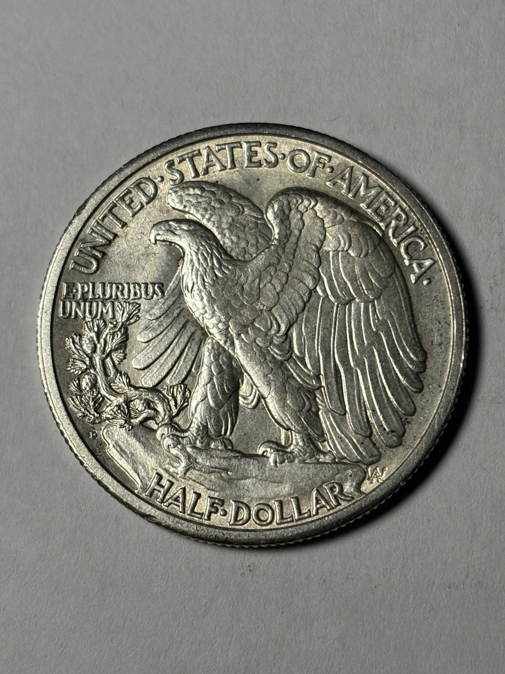 1929-D Walking Liberty Half Dollar Uncirculated Details