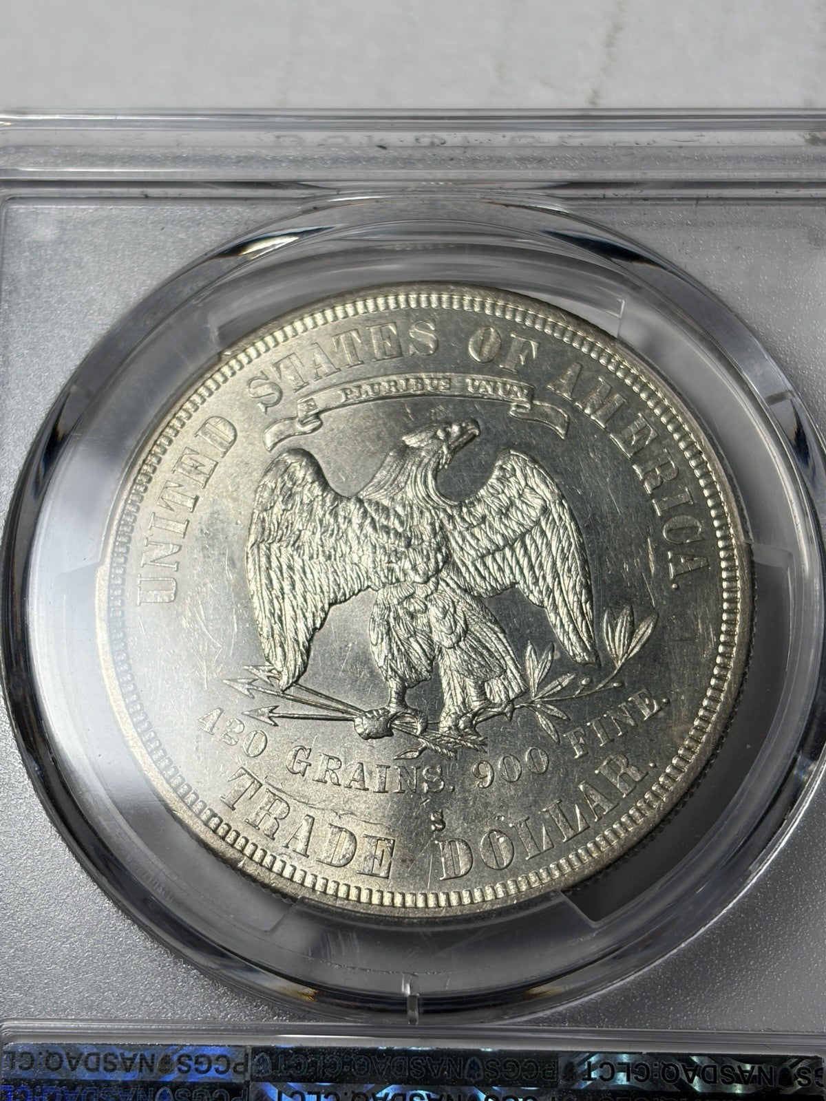 1878-S PCGS MS62 Trade Silver Dollar