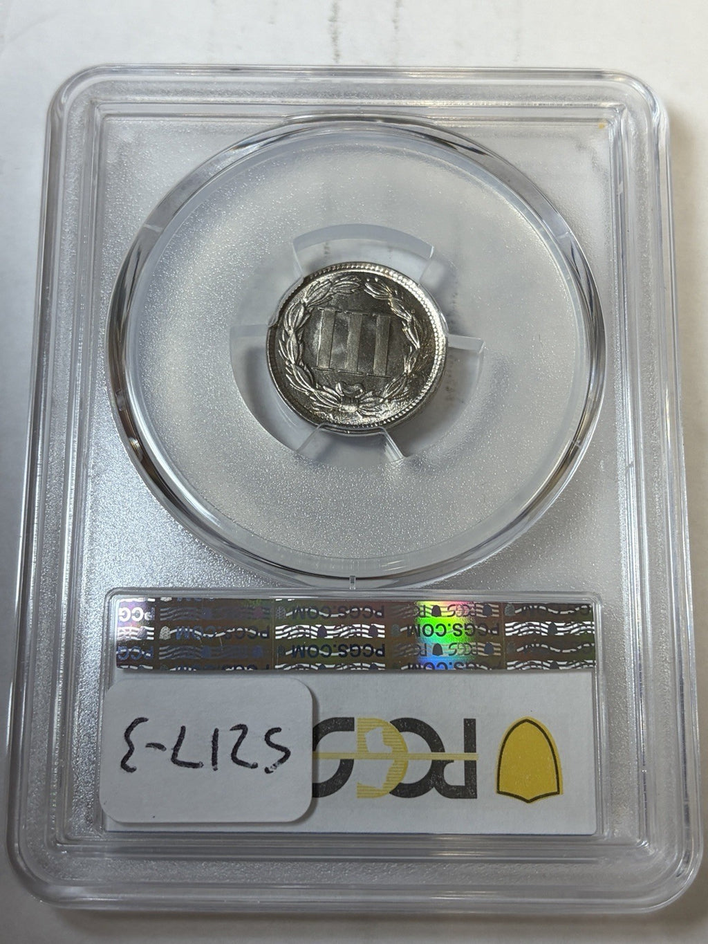 1866 PCGS MS66 CAC Three Cent Nickel
