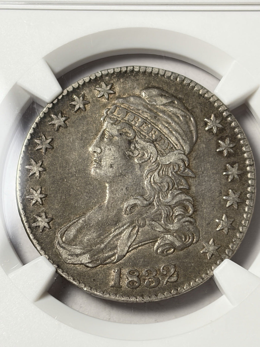 1832 NGC XF45 CAC Capped Bust Half Dollar