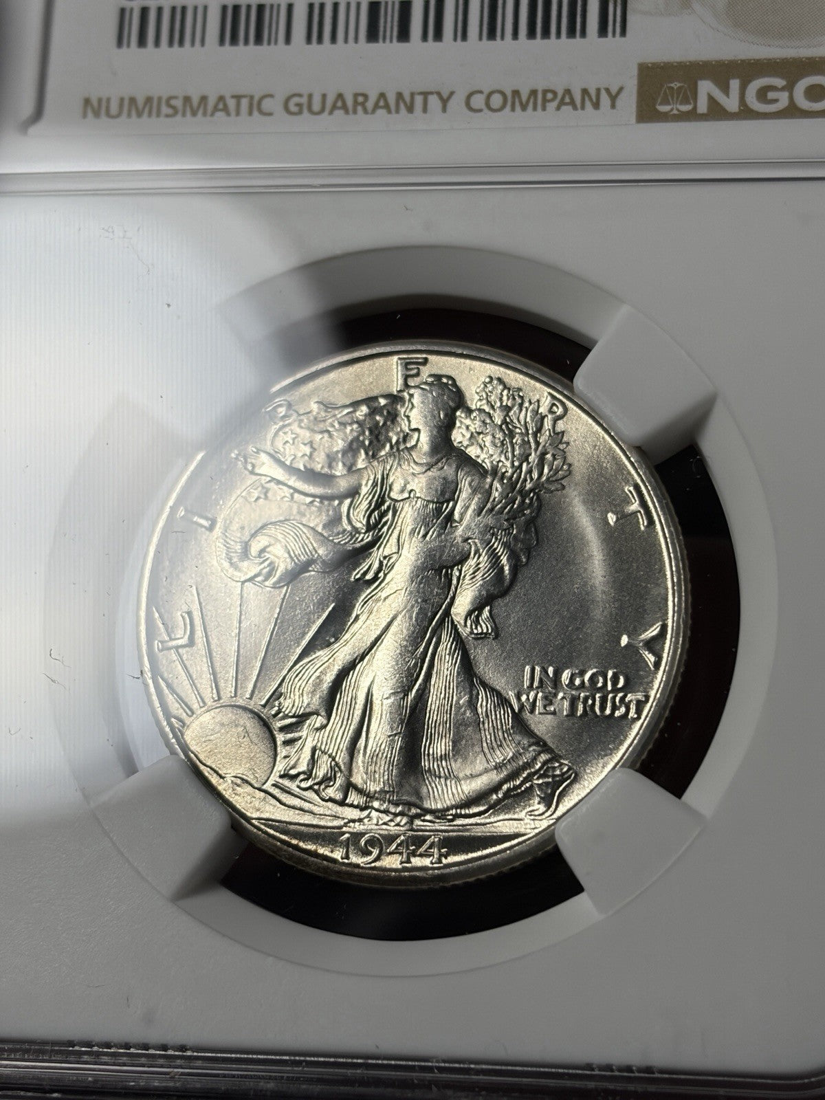 1944-S NGC MS63 Walking Liberty Half Dollar Blast White