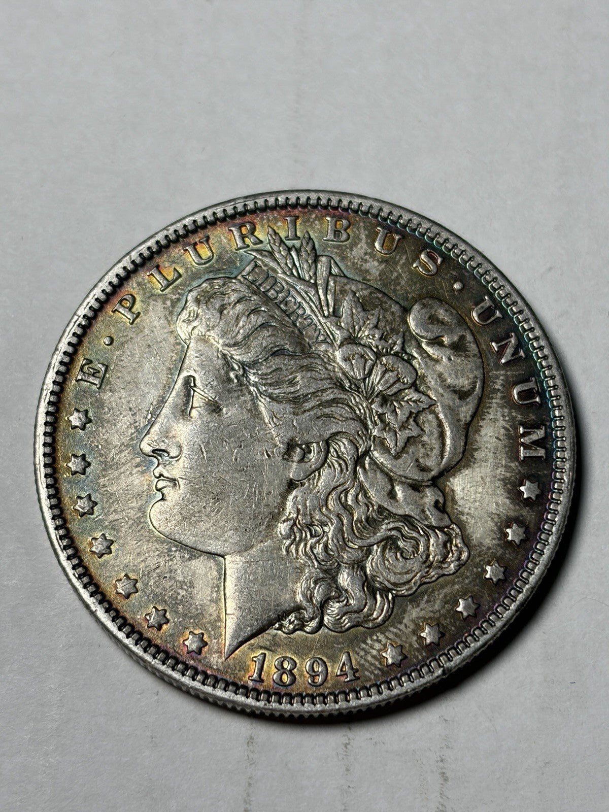 1894-O Morgan Silver Dollar Toned Details
