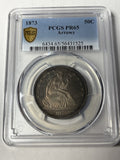 1873 PCGS PR65 Seated Liberty Half Dollar Witih Arrows Toned PROOF