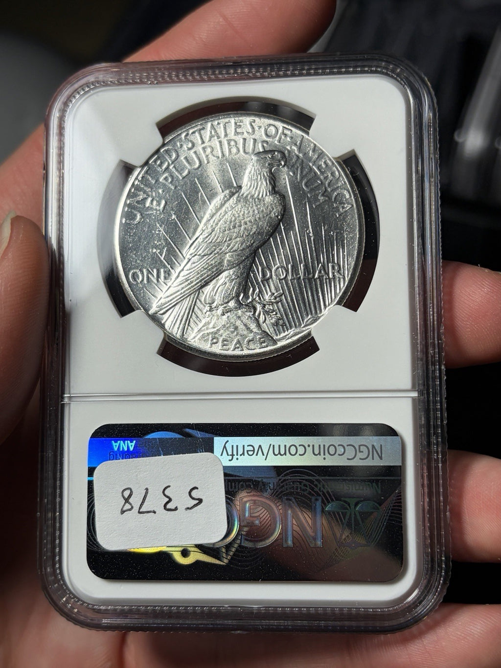 1928 NGC MS62 Peace Silver Dollar Key Date Blast White