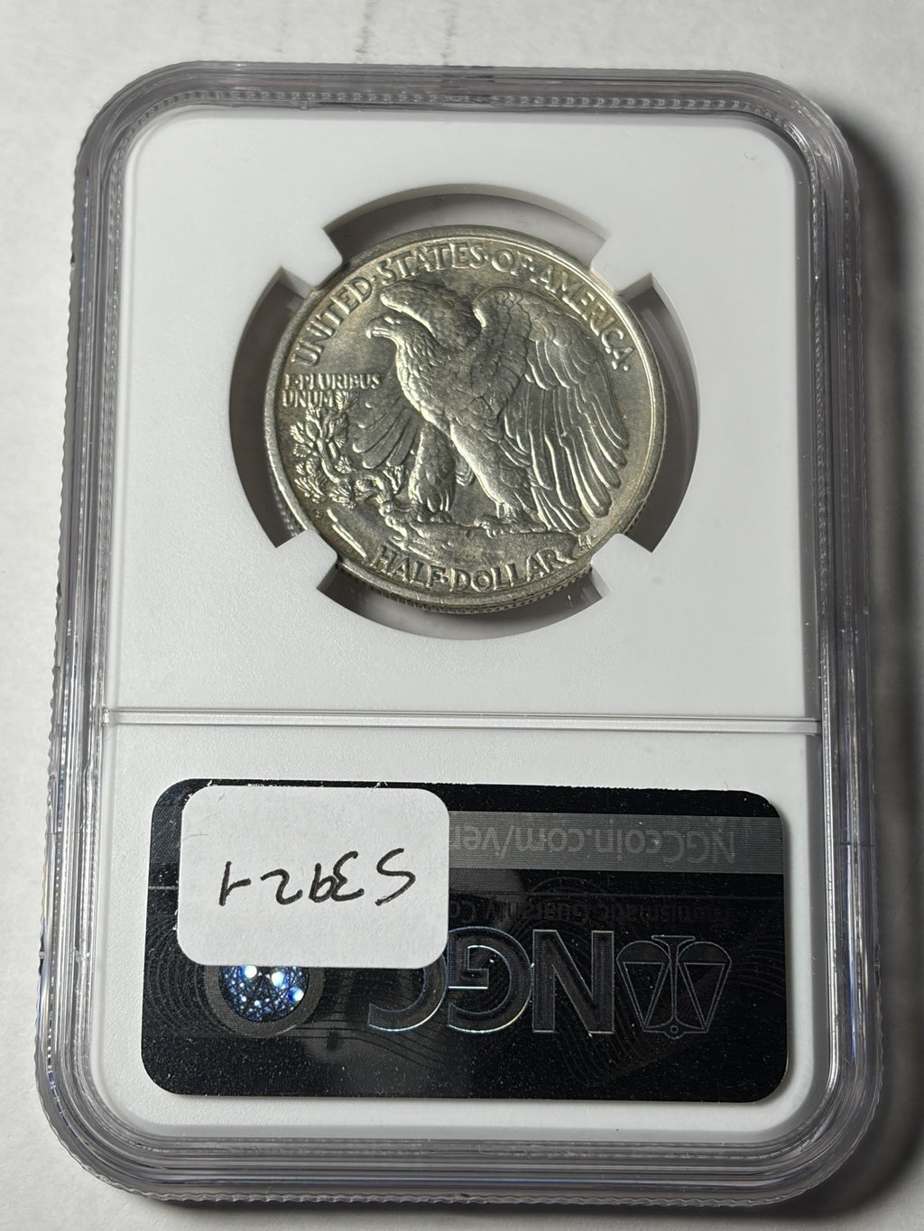 1917-S NGC MS62 Reverse Mint Mark Walking Liberty Half Dollar