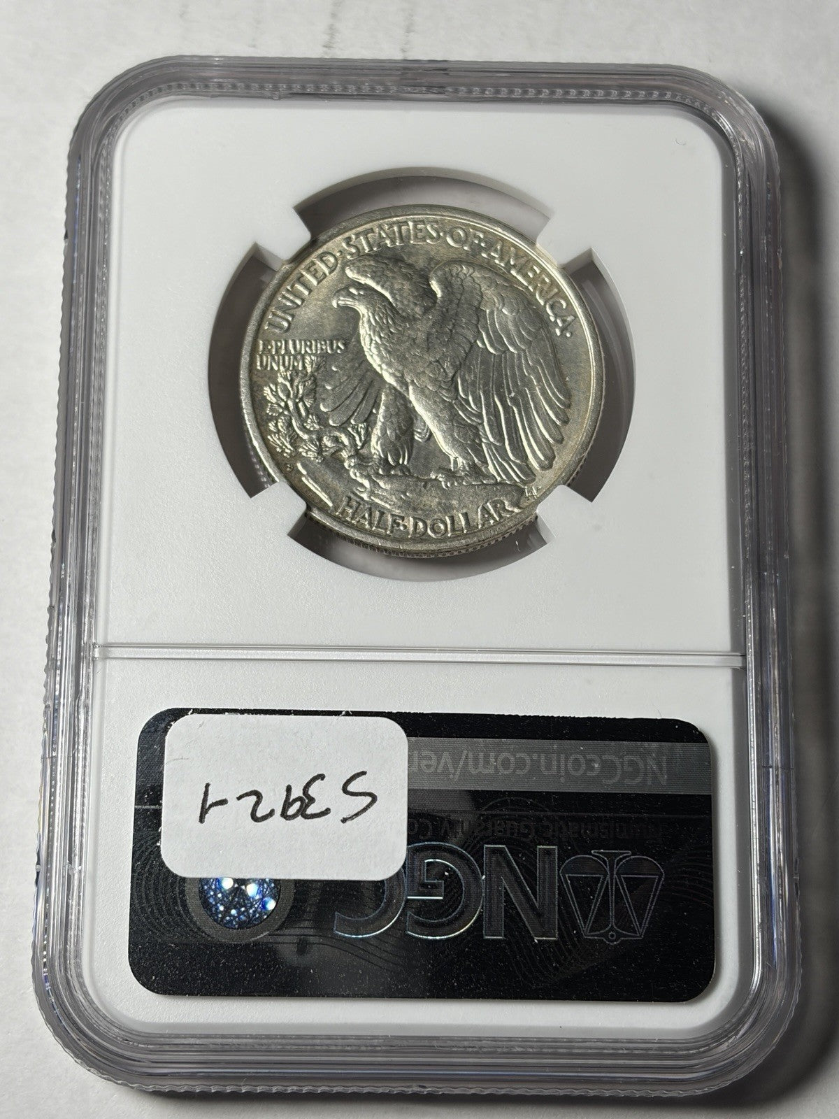 1917-S NGC MS62 Reverse Mint Mark Walking Liberty Half Dollar