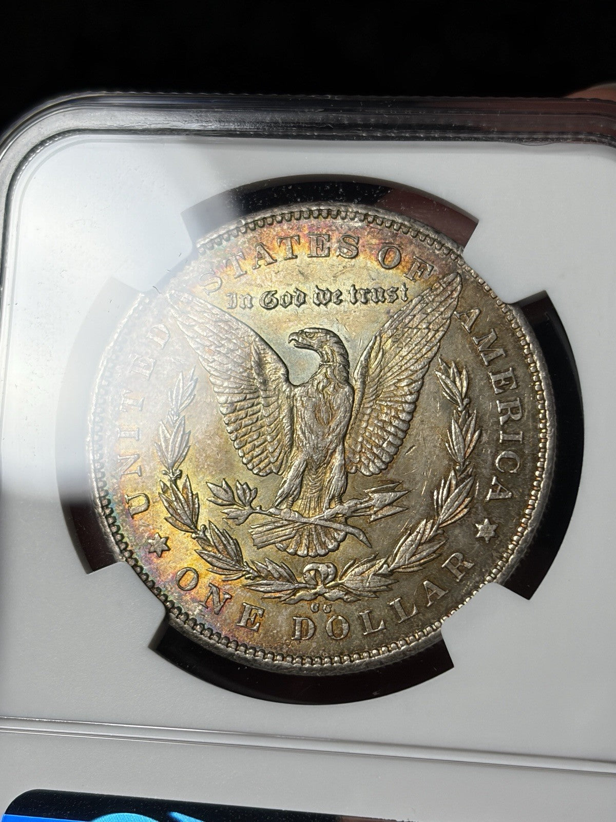 1878-CC NGC MS61 Morgan Silver Dollar Reverse Toned