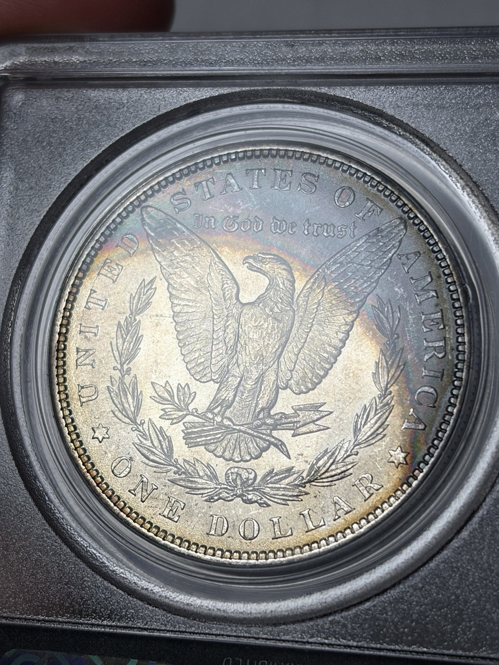 1883 PCGS MS64 CAC Morgan Silver Dollar TONED Old Green Holder