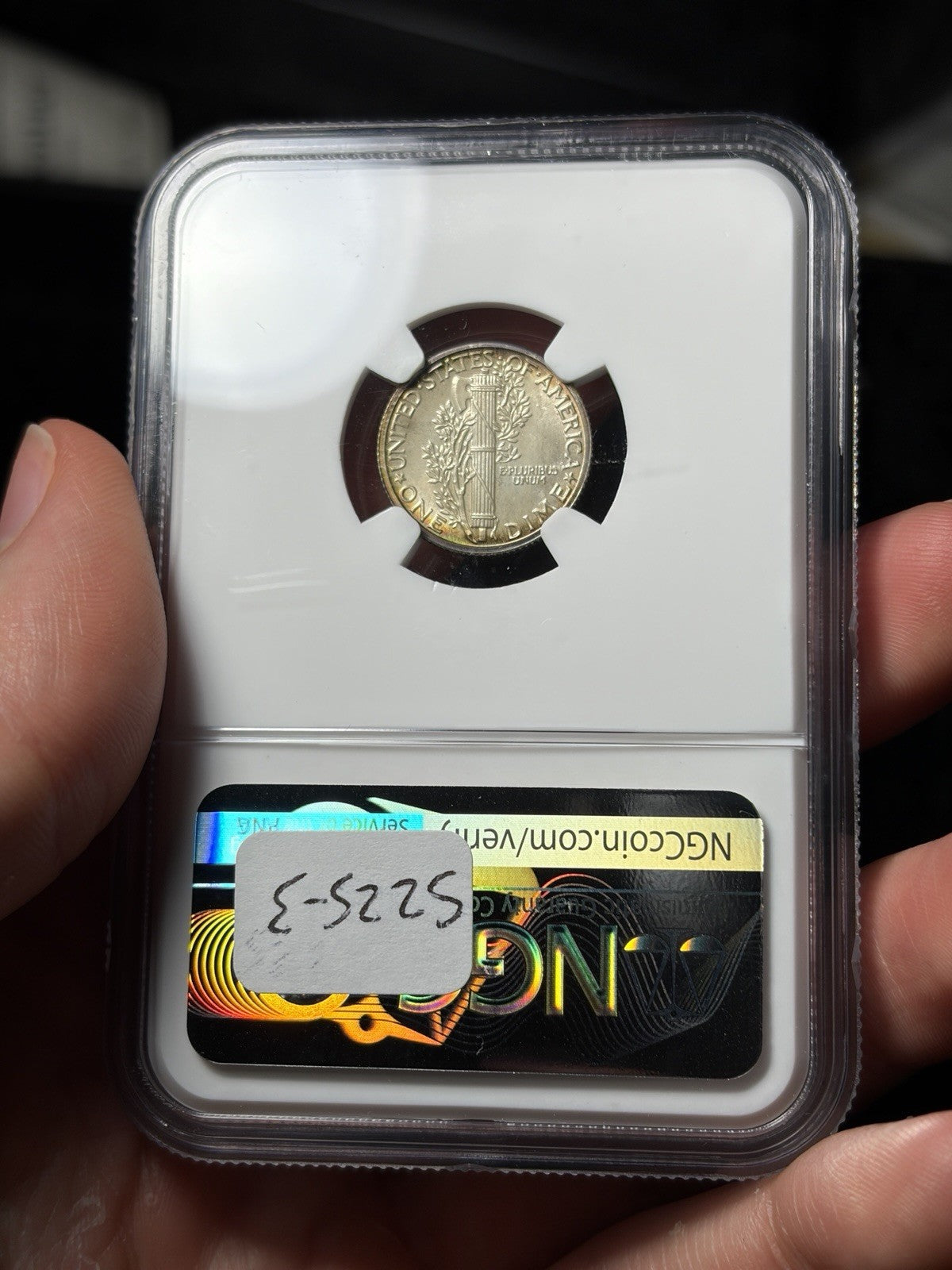 1942 NGC PF67 CAC Mercury Dime Toned