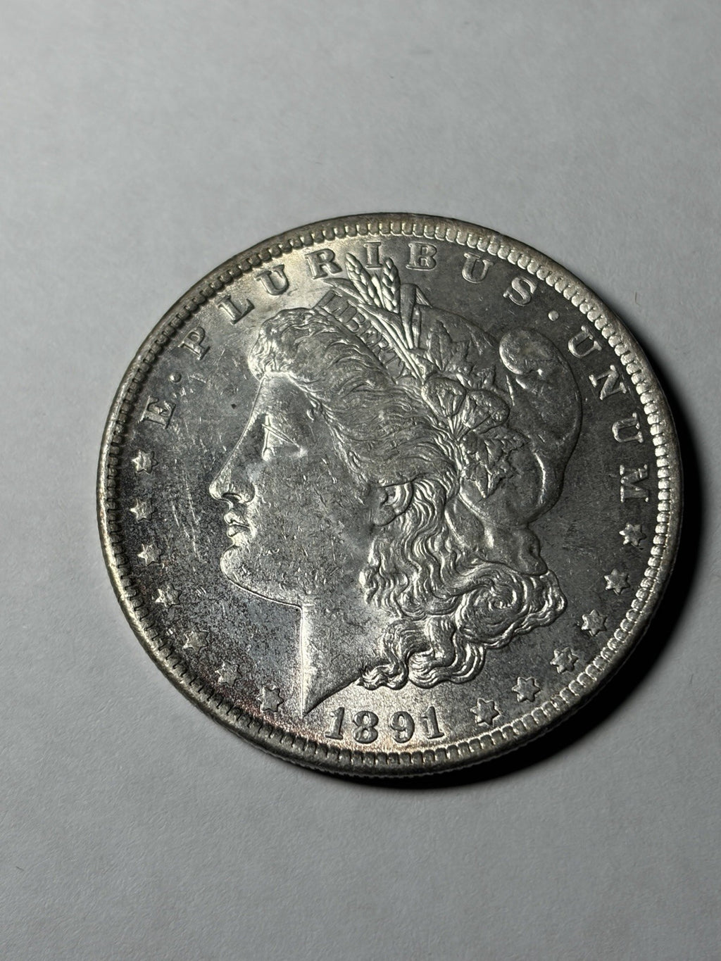 1891 P Morgan Silver Dollar Uncirculated