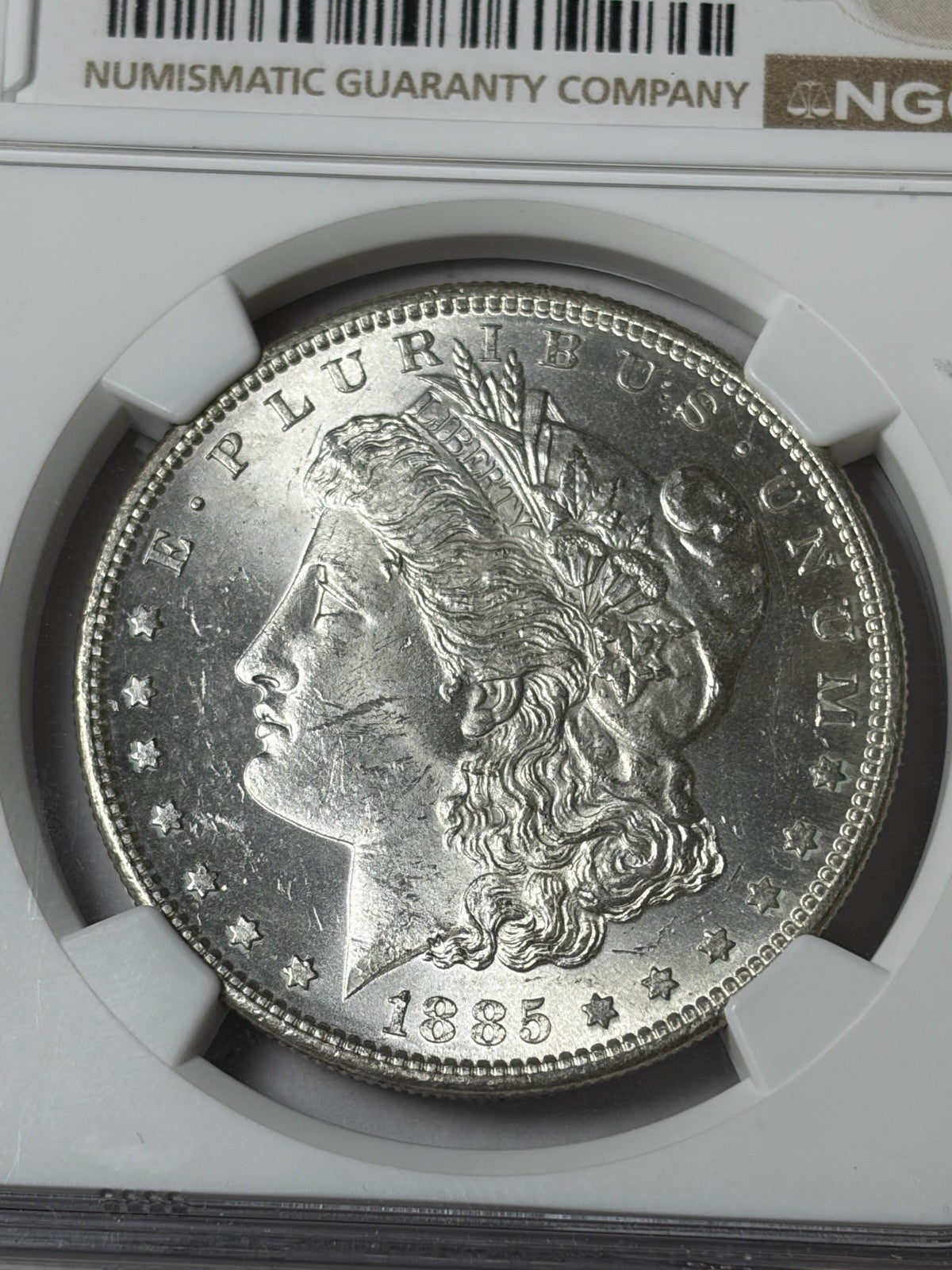 1885-S NGC MS62 Morgan Silver Dollar