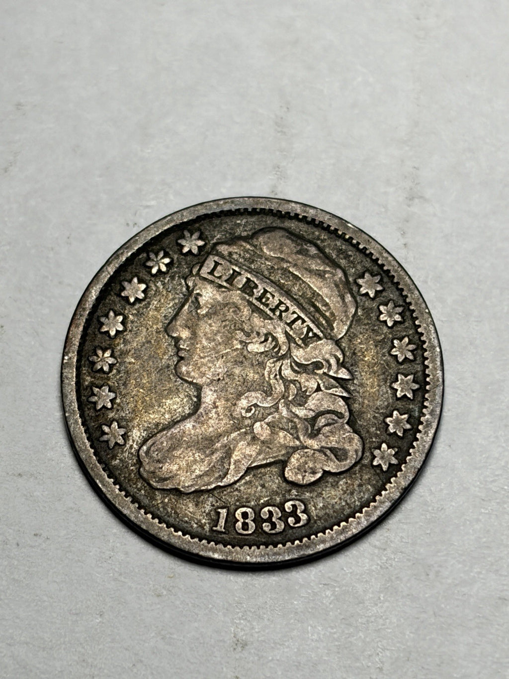 1833 Capped Bust Silver Dime
