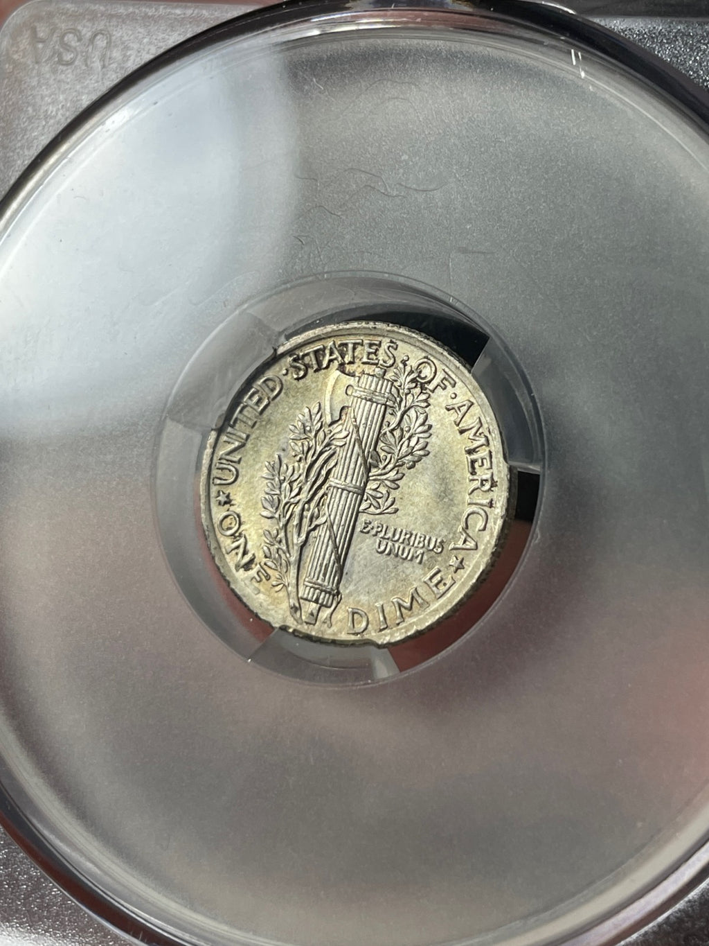 1923 CACG MS66 FB Mercury Silver Dime Nice Coin