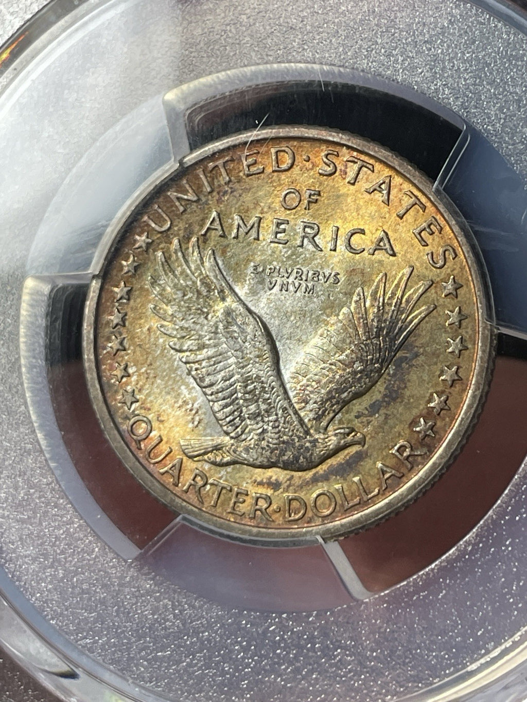 1917 PCGS MS65 FH Standing Liberty Quarter Toned