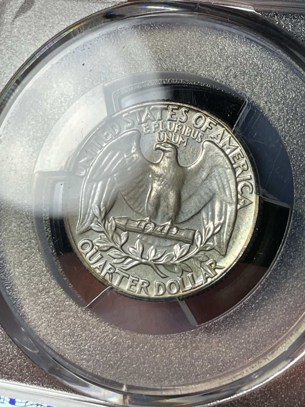 1940 PCGS PR67+ CAC Washington Silver Quarter Toned