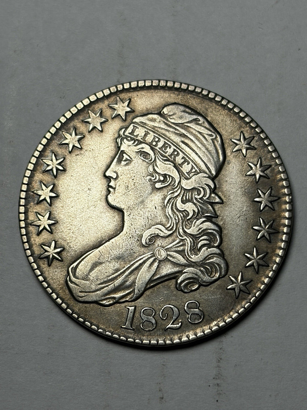 1828 Capped Bust Half Dollar Details