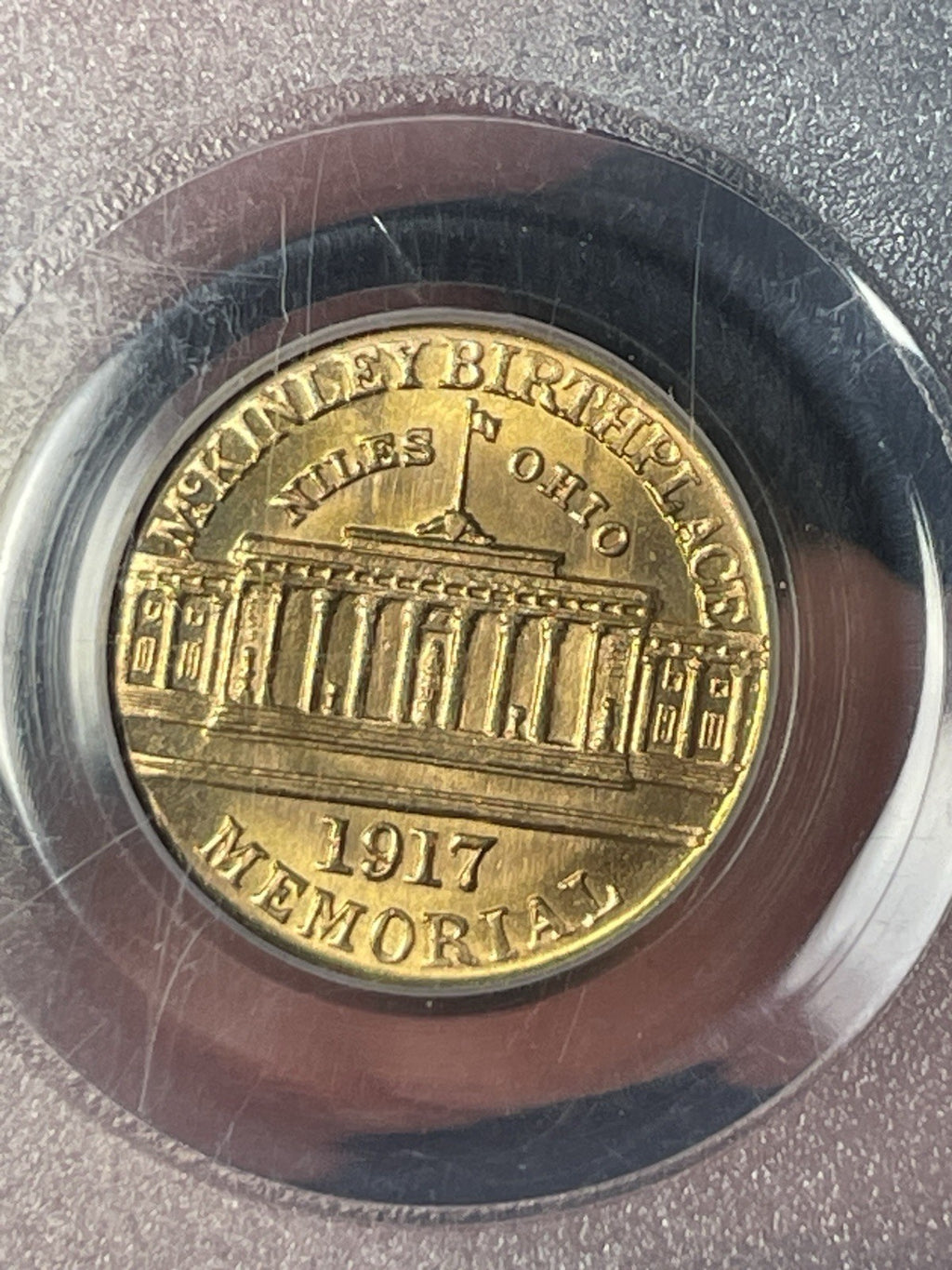 1917 PCGS MS66 McKinley Gold Commemorative Dollar Old Blue Holder