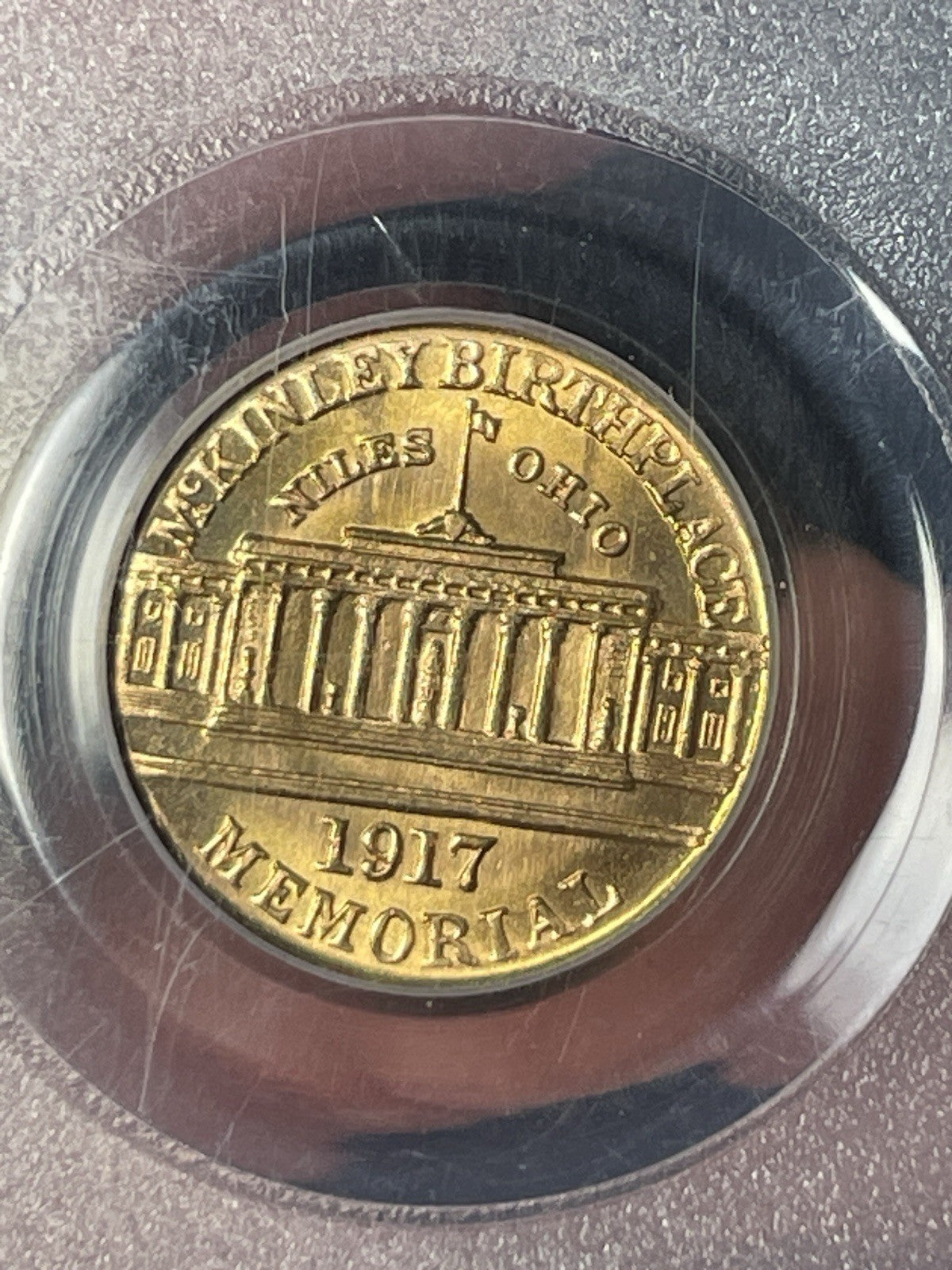 1917 PCGS MS66 McKinley Gold Commemorative Dollar Old Blue Holder