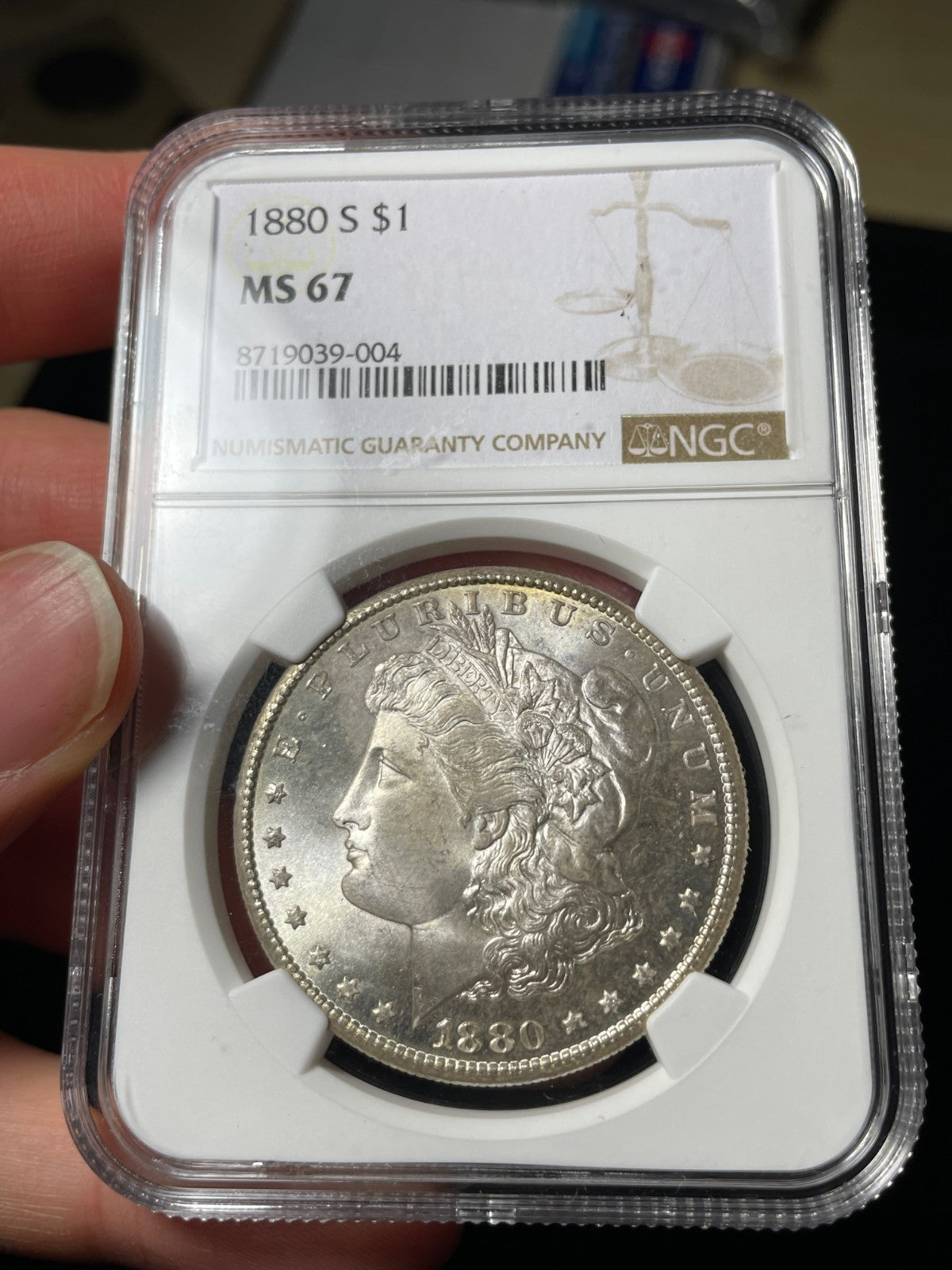 1880-S NGC MS67 Morgan Silver Dollar Superb Gem BU