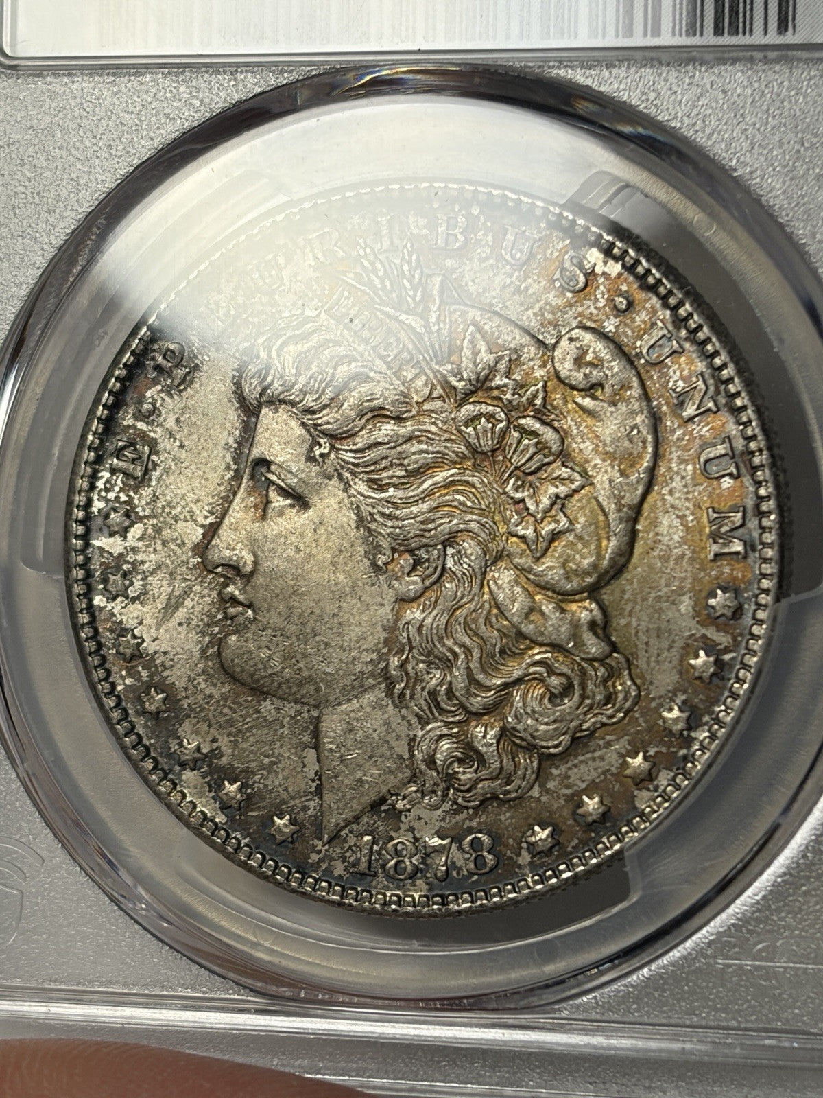 1878-S PCGS MS63 Morgan Silver Dollar Toned