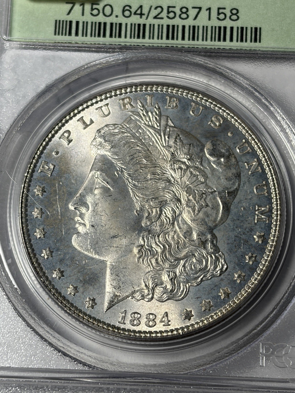 1884 PCGS MS64 Morgan Silver Dollar OGH Old Holder