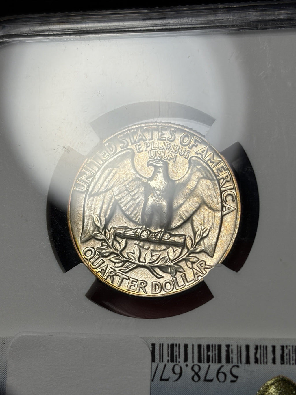 1939 NGC PF64 GOLD CAC Washington Quarter Toned , Ex. PCGS PR67!
