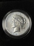 2021 Peace Silver Dollar with OGP