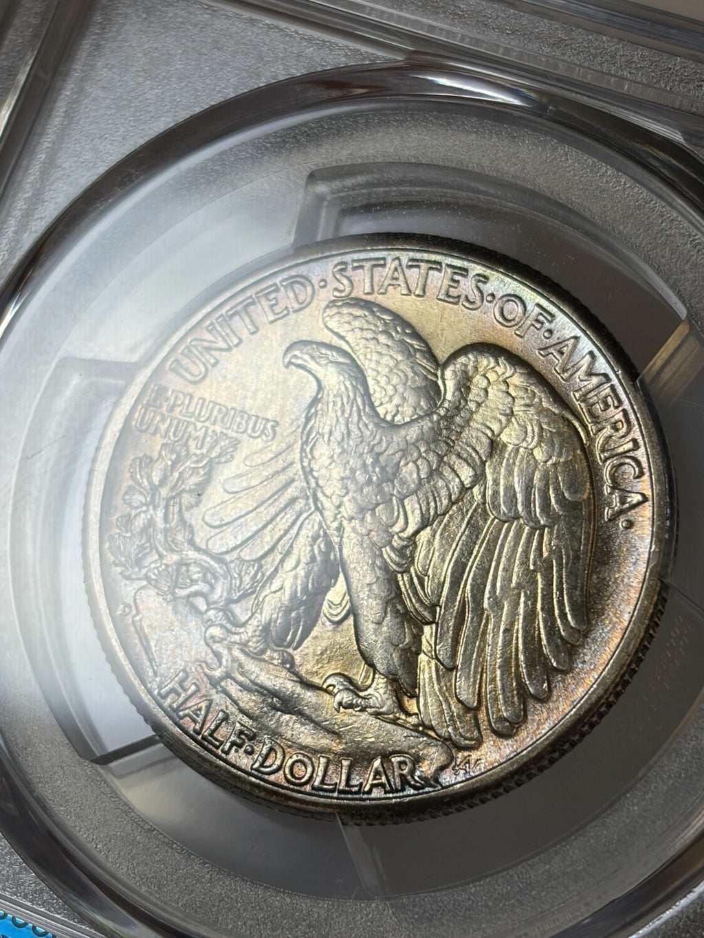 1945-D PCGS MS67 Walking Liberty Half Dollar Toned