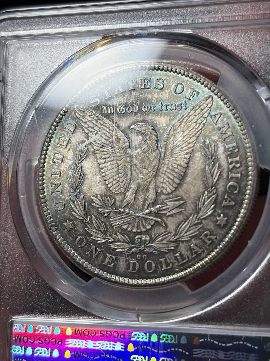 1878-CC PCGS MS64 CAC Morgan Dollar Toned Original