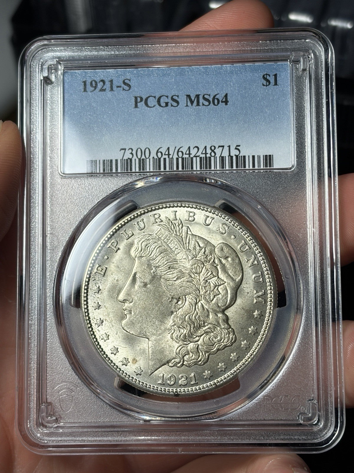 1921-S PCGS MS64 Morgan Silver Dollar
