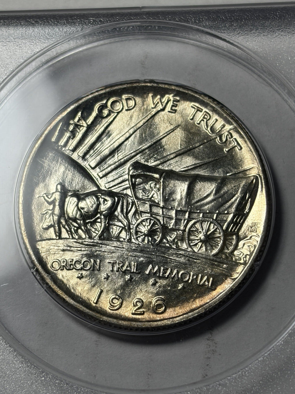 1926-S PCGS MS64 Oregon Commemorative Half Dollar Rattler
