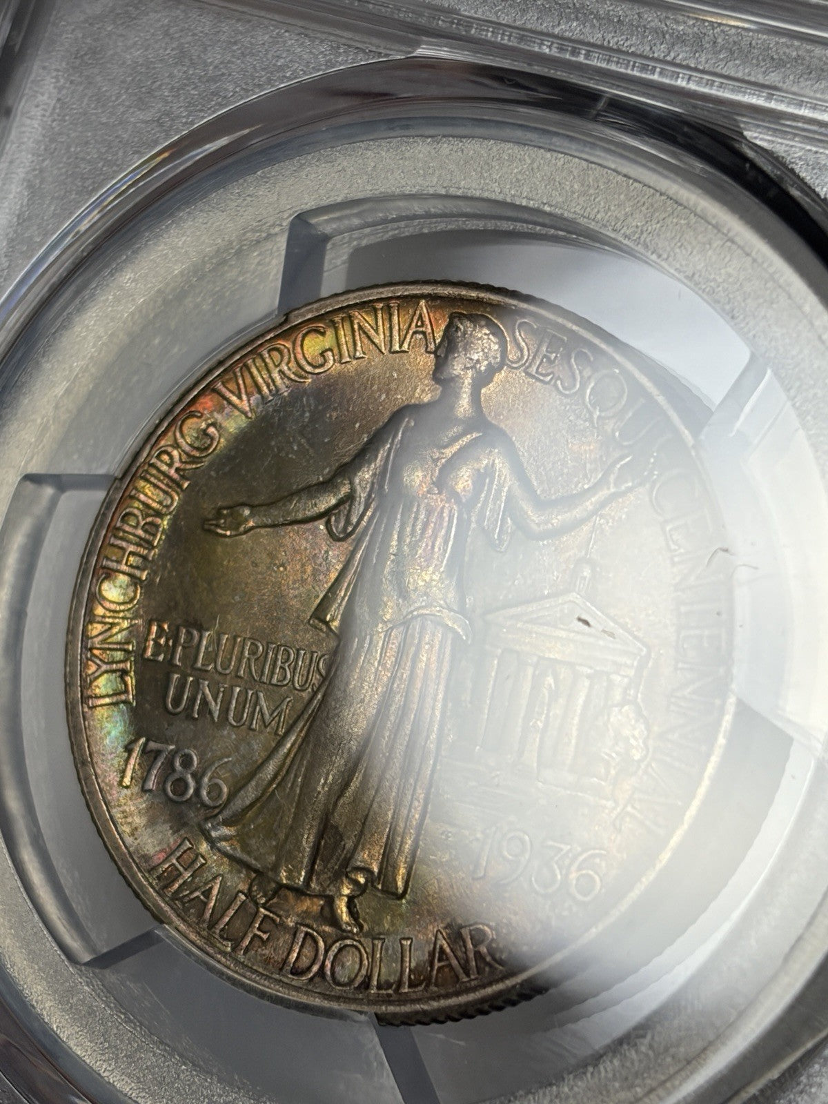 1936 PCGS MS66 Lynchburg Commemorative Half Dollar Toned