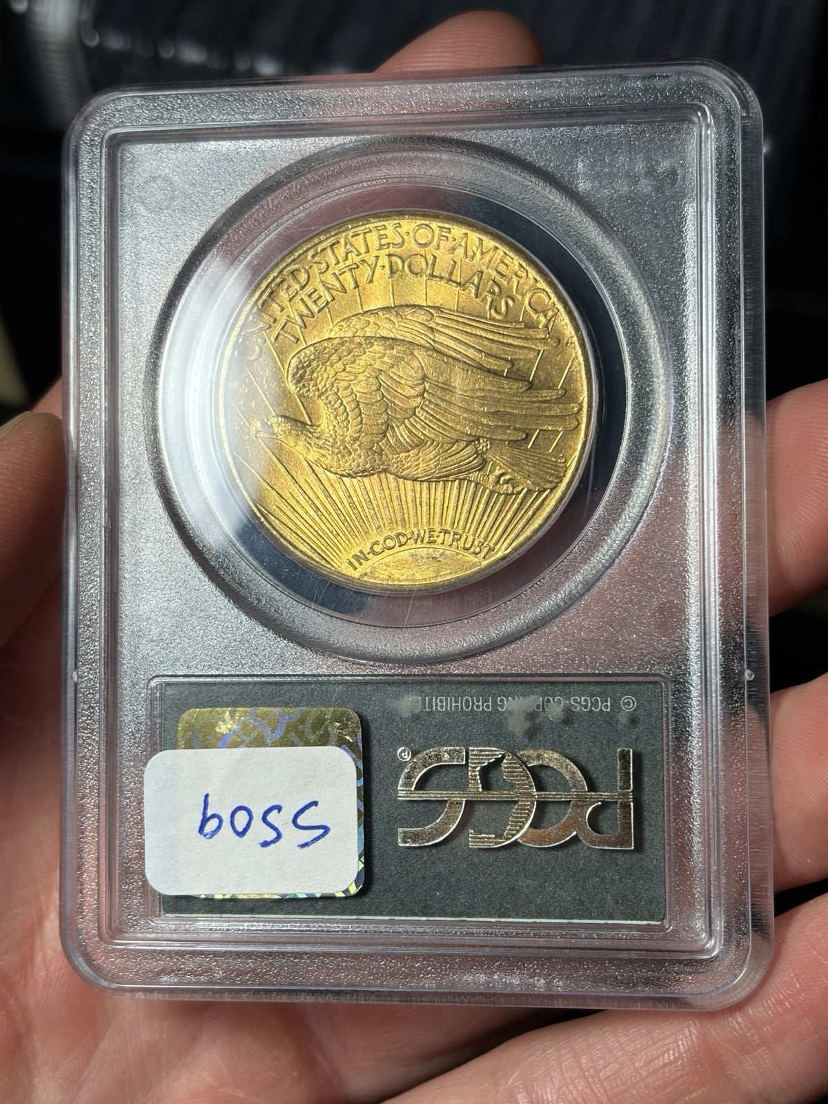 1915-S PCGS MS65 Saint Gaudens Double Eagle Gold Toned OGH Old Holder