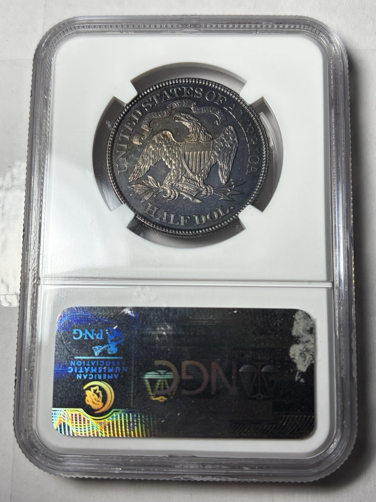 1889 NGC MS64 Seated Liberty Half Dollar Toned