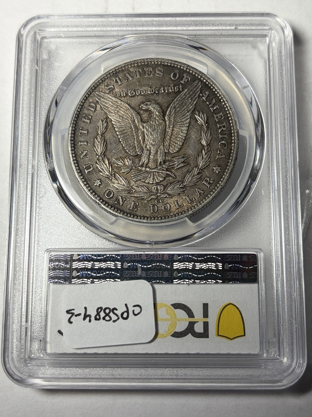 1890-CC PCGS AU58 Morgan Silver Dollar Toned