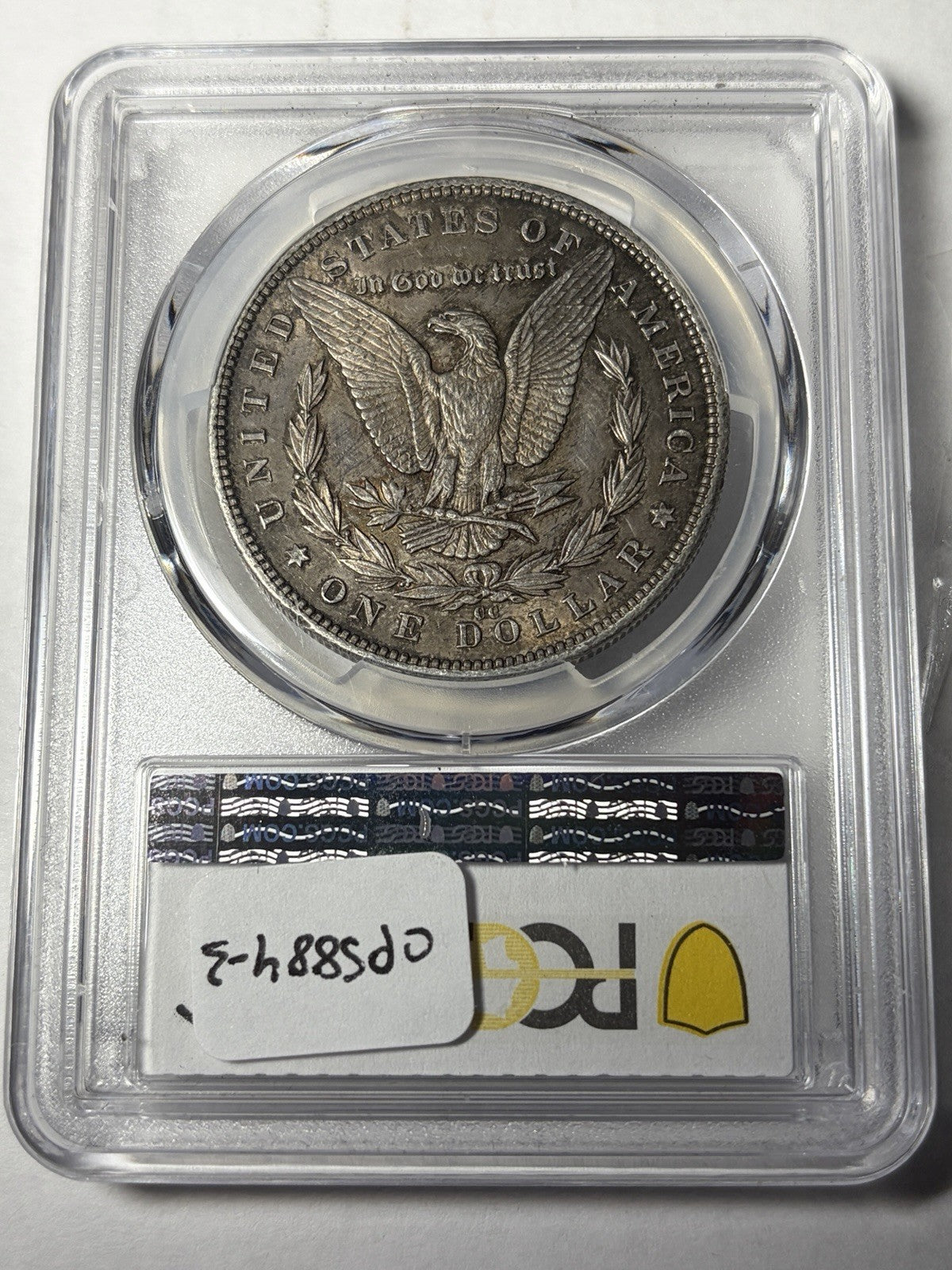 1890-CC PCGS AU58 Morgan Silver Dollar Toned