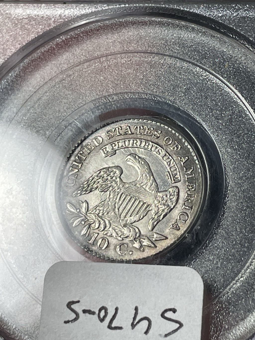 1825 PCGS MS62 Capped Bust Dime Old Green Holder