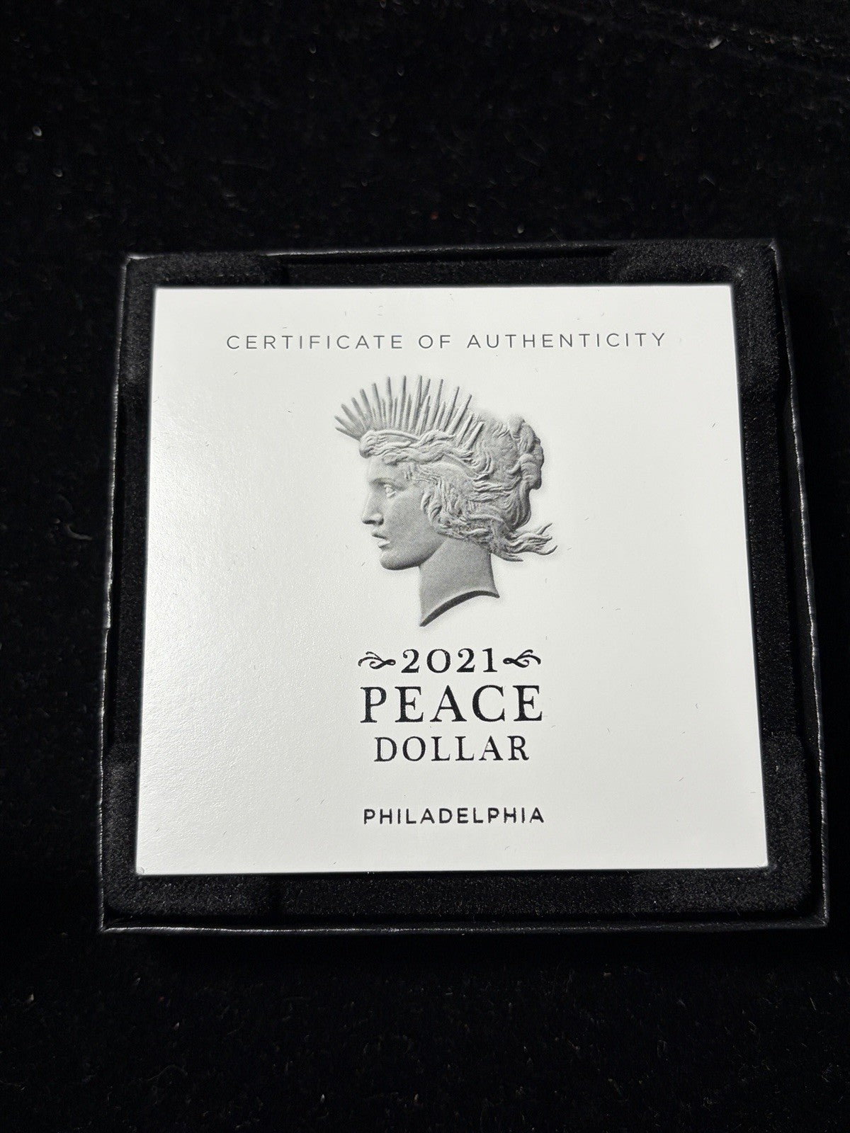 2021 Peace Silver Dollar with OGP