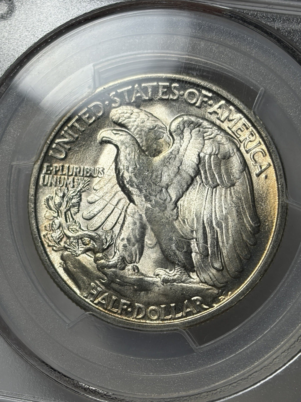1945-S PCGS MS64 Walking Liberty Half Dollar Toned