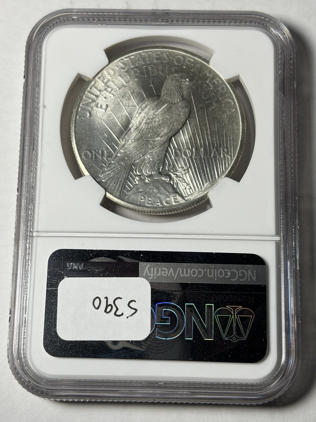 1926 NGC MS64 Peace Silver Dollar